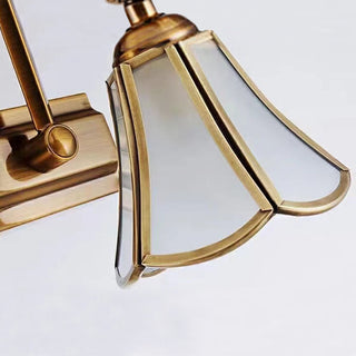 Ray Applique Murale Fleur Vintage LED Métal/Verre Or Salon/Salle de Bain