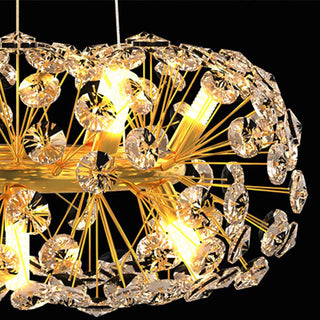 Arisha Moderne Luminaires Suspensions Grande Fleur/Multi Luxe Métal/Cristal Doré Salon/Chambre à Coucher/Salle à Manger