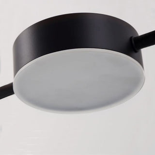 Arisha Modern LED Suspension Or Noir Métal Salon Chambre à Coucher
