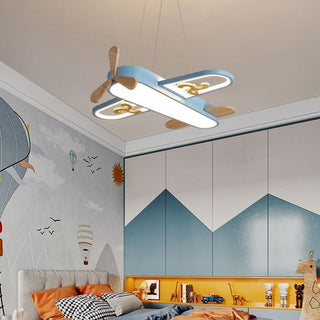 Aria Moderne LED Suspension Jaune/Bleu Métal/Acrylique Salon