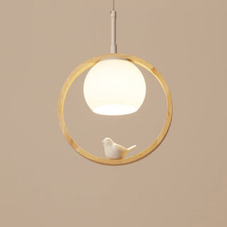 Nerinor Suspension Rond Nordique. Bois/Métal. Bois. Chambre-Luire