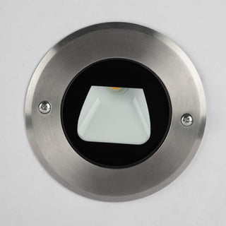 Ray Éclairage Escalier Extérieur Rond Simple, Métal/Verre, Noir, Escalier