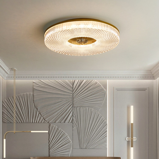 Kivin Plafonnier Moderne Rond LED Blanc/Doré/Noir Chambre à Coucher-Luire