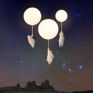 Novenel Bear Balloon Suspension/ Plafonnier Ballon Moderne Résine Chambre-Luire