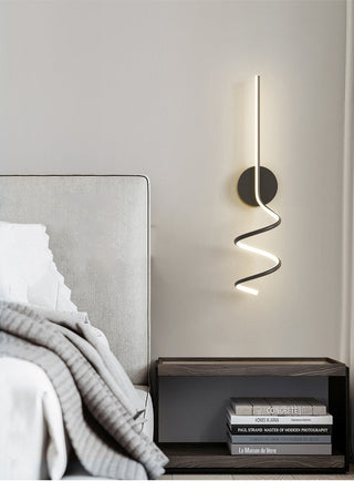 Arisha Applique Murale LED Spirale Moderne Pour Chambre, Couloir, Salon