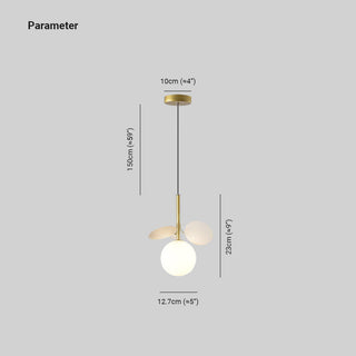 Arisha Luminaires Suspensions Globe Moderne Design Métal Verre Multicolore/Blanc Salon/Chambre d'Enfant