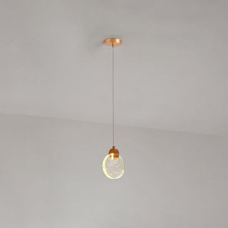 Kristy Suspension Ronde Nordique, Métal/Cristal, Doré, Escalier/Salon