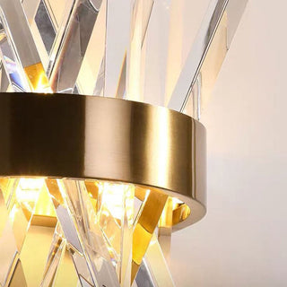 Kristy Applique Murale Luxueux LED Moderne Métal Cristal Or Chambre à Coucher/Salon