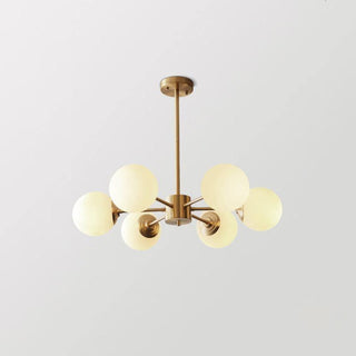 Lustra Lustre en Laiton Verre Opale-Luire