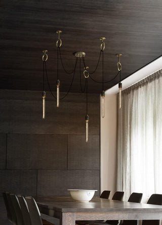 Lustra Lustre Industrial Spider Bulb Hanging-Luire