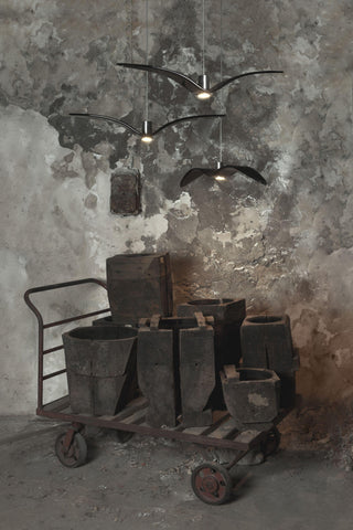 Lustra Suspension Lampe Ailes d'Oiseau pour Salon-Luire