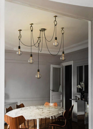 Lustra Lustre Industrial Spider Bulb Hanging-Luire