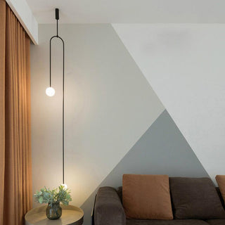 Lustra Lustre Mobile Noir Minimaliste-Luire