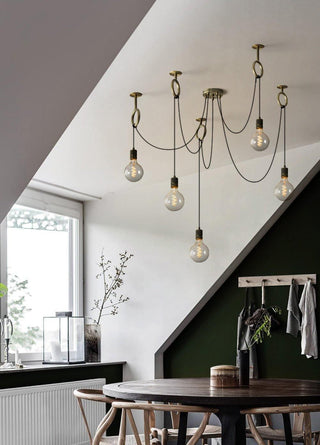 Lustra Lustre Industrial Spider Bulb Hanging-Luire