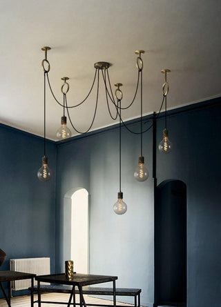 Lustra Lustre Industrial Spider Bulb Hanging-Luire