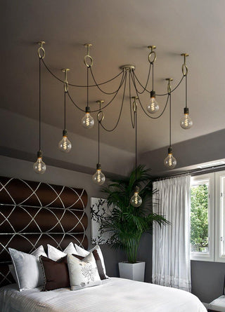 Lustra Lustre Industrial Spider Bulb Hanging-Luire