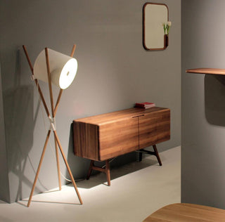 Syloena Lampadaire Contemporaine en Bois