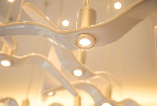 Lustra Suspension Lampe Ailes d'Oiseau pour Salon-Luire
