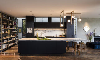 Lustra Lustre Mondrian en Verre et Laiton Moderne
