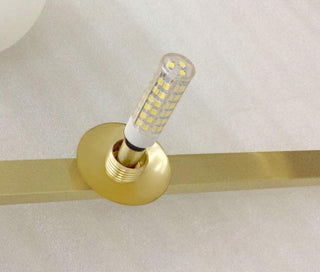 Lustra Lustre Mondrian en Verre et Laiton Moderne