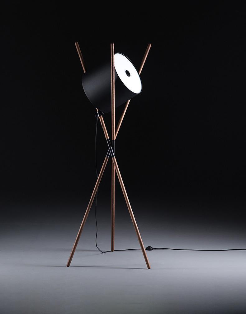Syloena Lampadaire Contemporaine en Bois