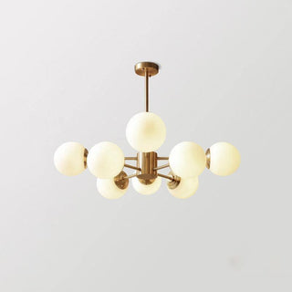 Lustra Lustre en Laiton Verre Opale-Luire