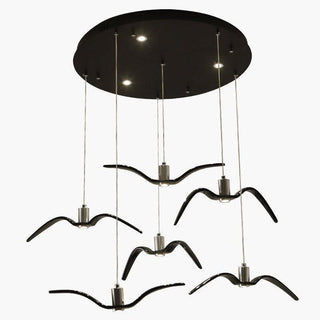 Lustra Suspension Lampe Ailes d'Oiseau pour Salon-Luire