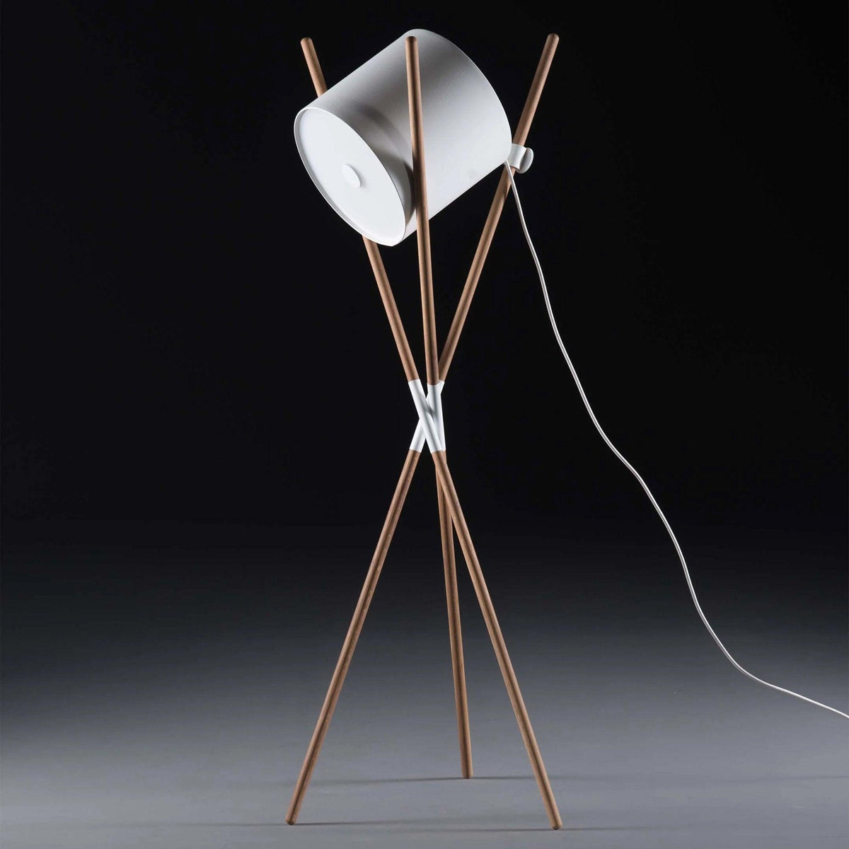 Syloena Lampadaire Contemporaine en Bois