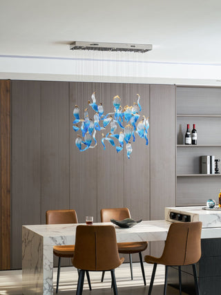 Ocean Drift Blown Glass Customize Chandelier-Neutral Decor
