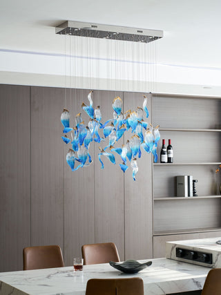 Ocean Drift Blown Glass Customize Chandelier-Neutral Decor