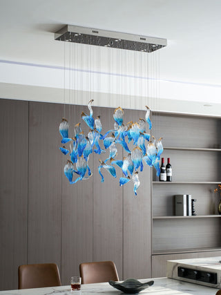 Ocean Drift Blown Glass Customize Chandelier-Neutral Decor