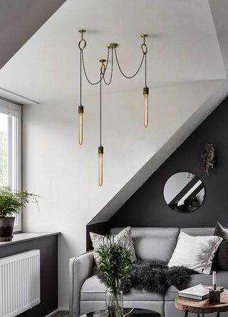 Lustra Lustre Industrial Spider Bulb Hanging-Luire