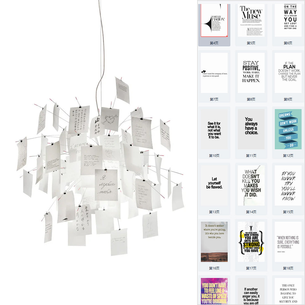 Ortheen Lustre Métal Papier Créativité Individuelle
