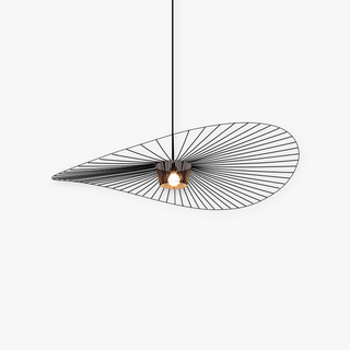 Norix Suspension Vague Moderne. Tissu. Noir/Marron/Doré/Blanc. Salon-Luire