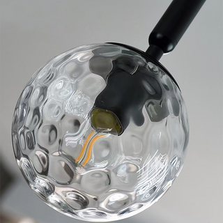 Valentina Suspension Moderne Bulle Métal Verre Salle à Manger