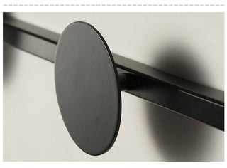 Arisha Porte-manteau Applique Murale Linéaire Moderne, Métal, Noir/Blanc, Chambre