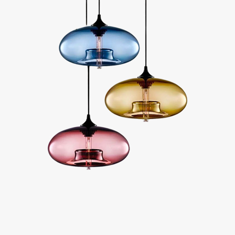 Nostel Lampes Suspendues en Verre Modernes Nordiques Chambre à Coucher-Cielum