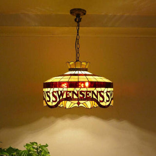 Tiffany Vintage LED Suspension Métal Verre Chambre À Coucher