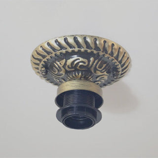 Tiffany Vintage LED Plafonnier Métal/Verre Chambre À Coucher
