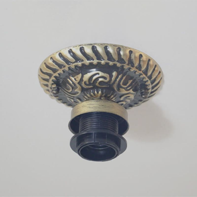 Tiffany Vintage LED Plafonnier Métal/Verre Chambre À Coucher