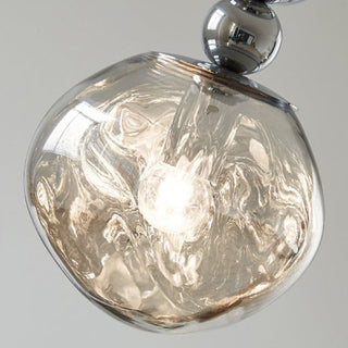 Valentina Suspension Luminaire LED Retro Chrome Métal/Acrylique Chambre Salon