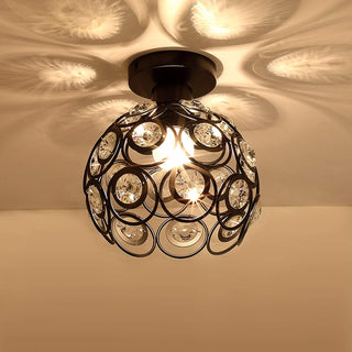 Arisha Moderne Plafonnier Métal Verre Chambre À Coucher