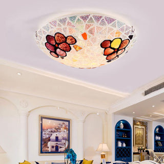 Tiffany Moderne LED Plafonnier Verre/Métal Salon/Chambre À Coucher