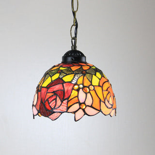 Tiffany Cottage LED Suspension Métal Verre Chambre À Coucher/Salon