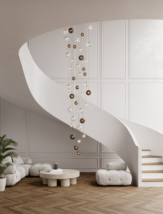 Cosmic Sphere Cascade Chandelier-Neutral Decor