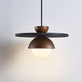 Valinina Suspension en Travertin Noir Orbit