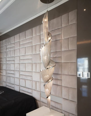 Twilight Spiral Chain Chandelier-Neutral Decor