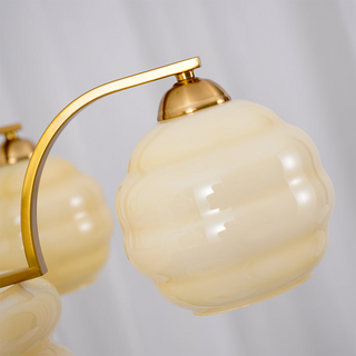 Valentina Luxueux Suspension Métal Verre Chambre à Coucher Salon