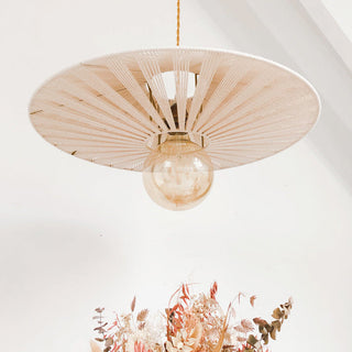 Ritta Cristal Métal Ficelle Suspension Salle à Manger
