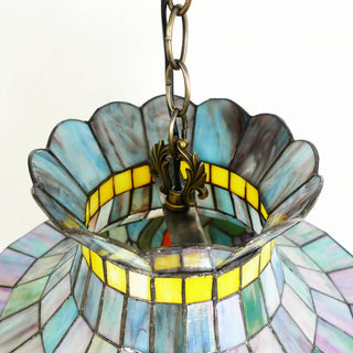 Tiffany Vintage LED Suspension Métal Verre Chambre À Coucher
